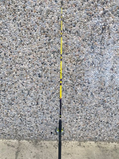 CAÑA DE PESCAR 5 + CARRETE - PESCA DE ALTURA-CURRI