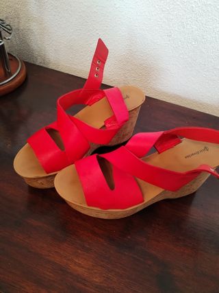 Sandalias Stradivarius Roja