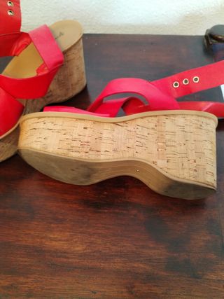Sandalias Stradivarius Roja