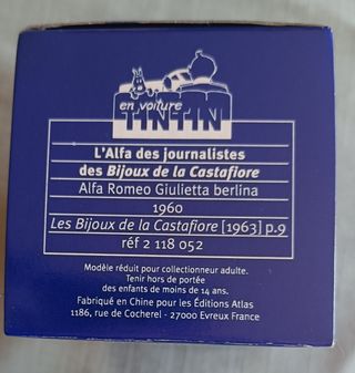 Tintin coche 1/43 52 Alfa Romeo