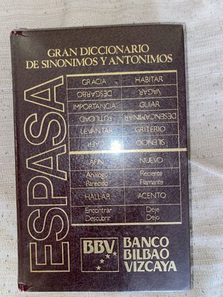 Diccionario Espasa sinónimos y. antónimos