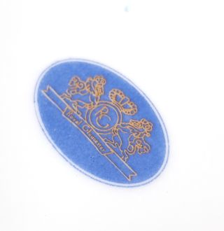 Zuppiera in ceramica con decorazioni blu