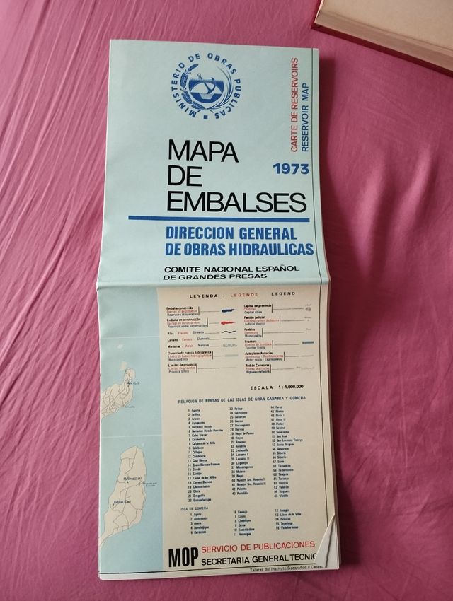 Inventario presas españolas 1973 M. Obras Publicas