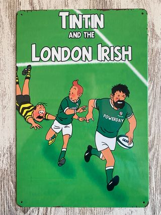 Cartel Tintin Rugby