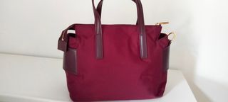 Bolso Bimba y lola rojo granate con asa de mano