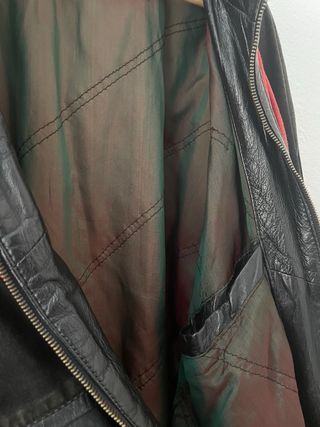 Chaqueta de cuero bomber vintage