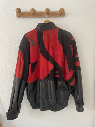 Chaqueta de cuero bomber vintage