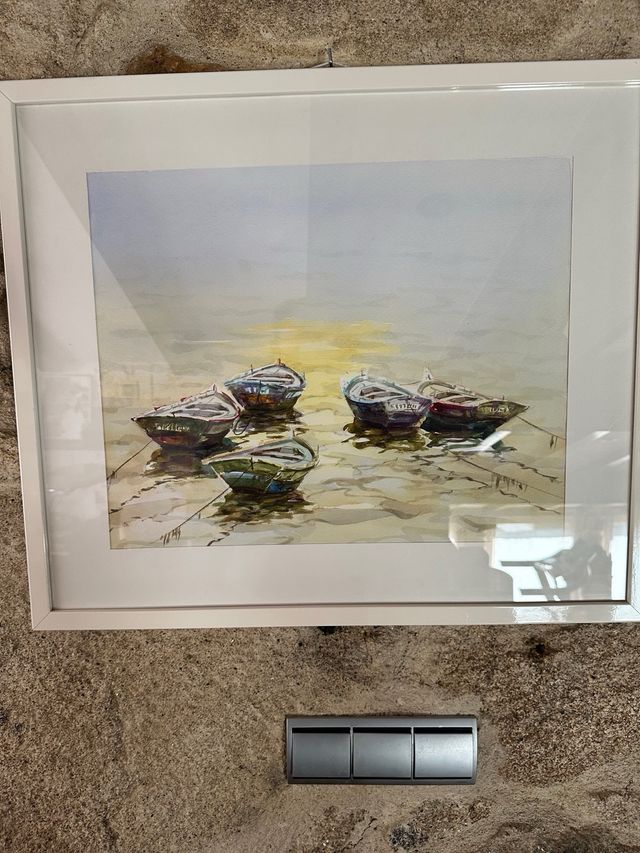 Acuarela original enmarcada de Jose Alvarez