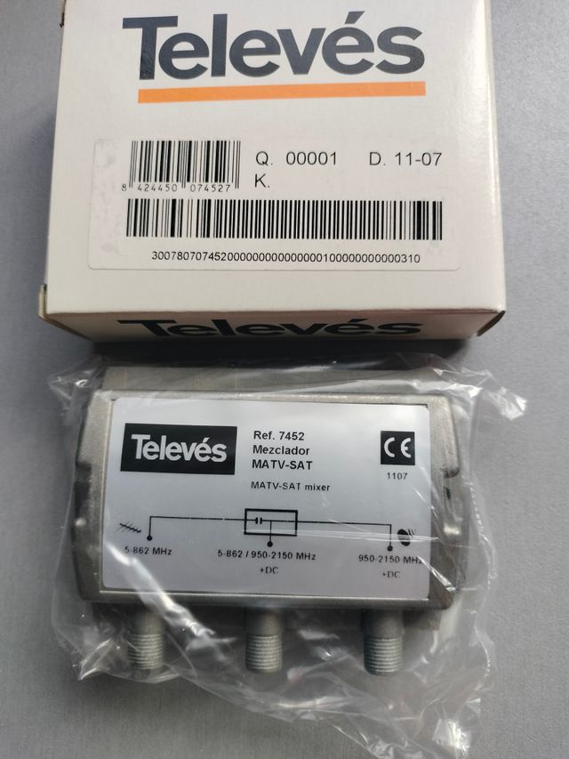 MEZCLADOR TELEVES MATV-FI (7452)