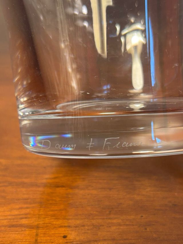 Jarrón de cristal. Daum