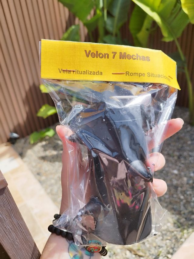 Velón 7 mechas rompe situaciones