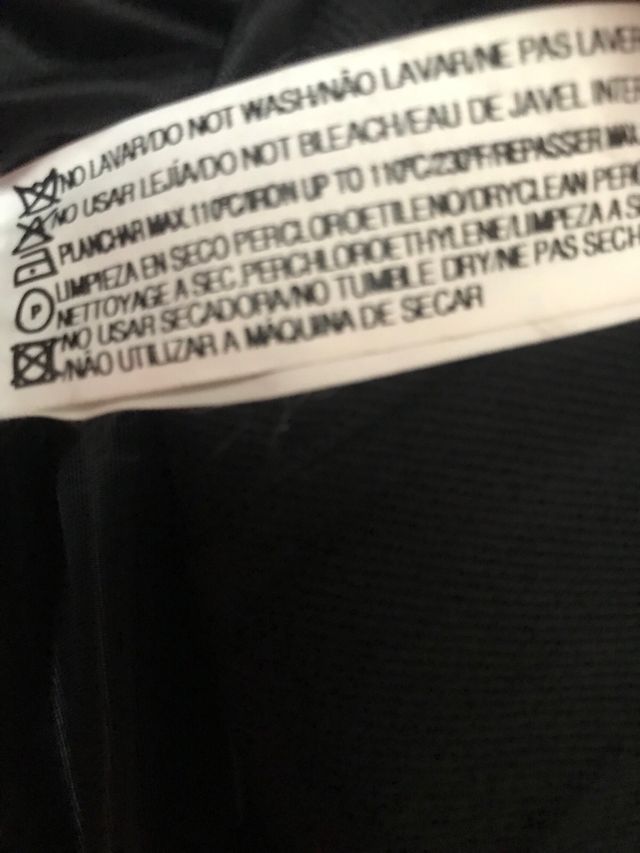 Falda negra de tubo Massimo Dutti T44