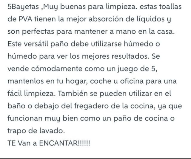 5Bayetas Vileda Profesional para la limpieza!!!