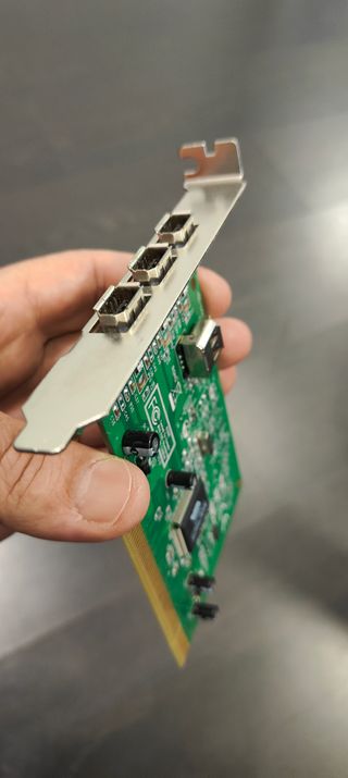 Placa PCI FireWire 3 portas usada
