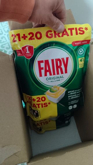 Cápsulas lavavajillas Fairy 