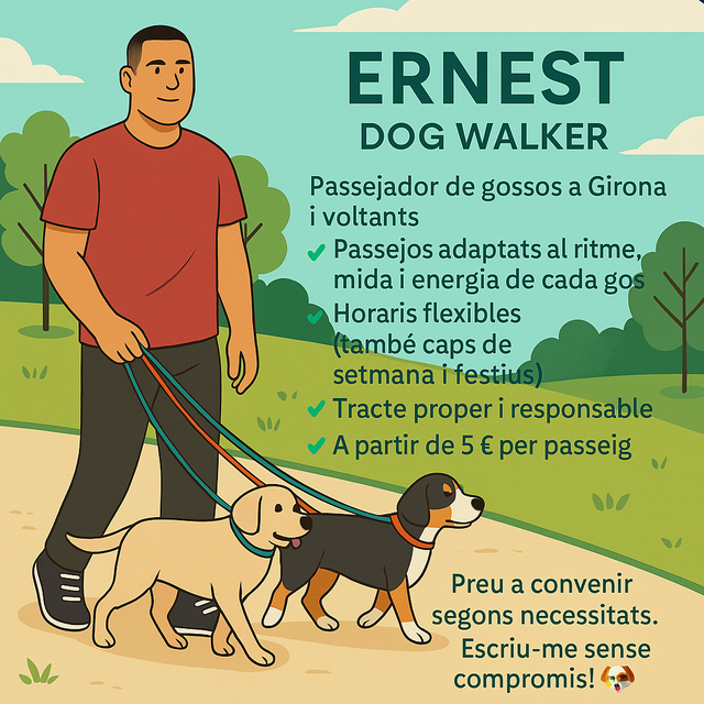 🐾 Passejador de gossos a Girona i rodalies