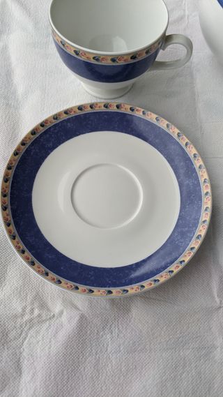 Set Tè Danube 14pz Fine Porcellana Come Nuovo