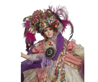 Muñeca porcelana antigua tipo victoriano