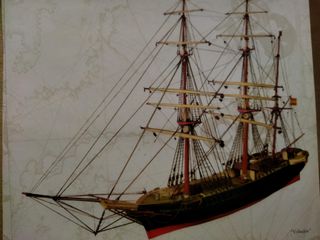 Láminas antiguas " LA NAVEGACIÓN A VELA "