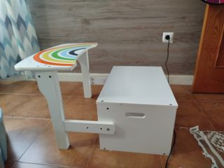 Banco escritorio con almacenaje 