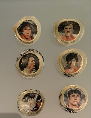 Colección 5 cromos de goma Mundial 82