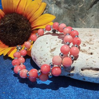‼️Bracciale Retrò ‼️Corallo e Argento