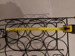 Portabottiglie ferro nero