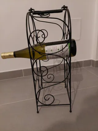 Portabottiglie ferro nero