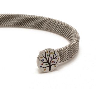 Pulsera de malla ajustable con Árbol de la Vida