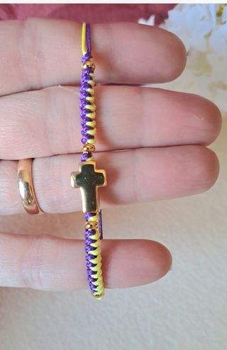 Pulsera Cruz Acero 