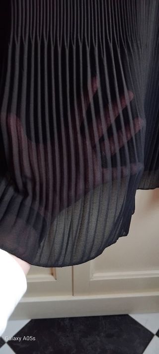 Camisa semitransparente negra