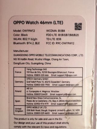 Oppo watch 46mm LTE