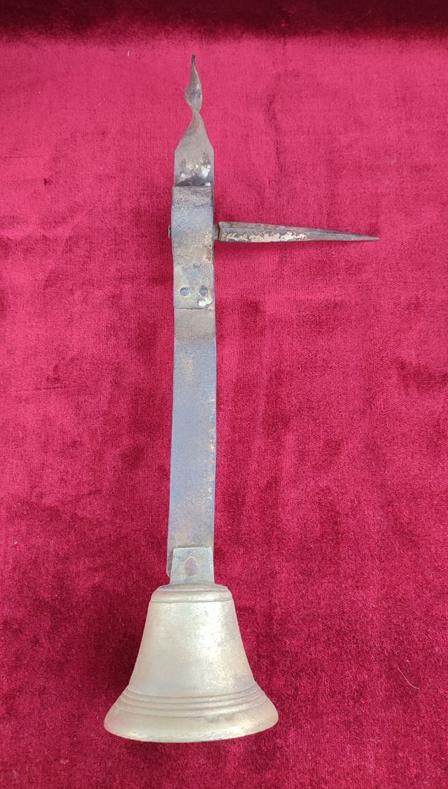 Campana campanella bronzo porta portone fine '800