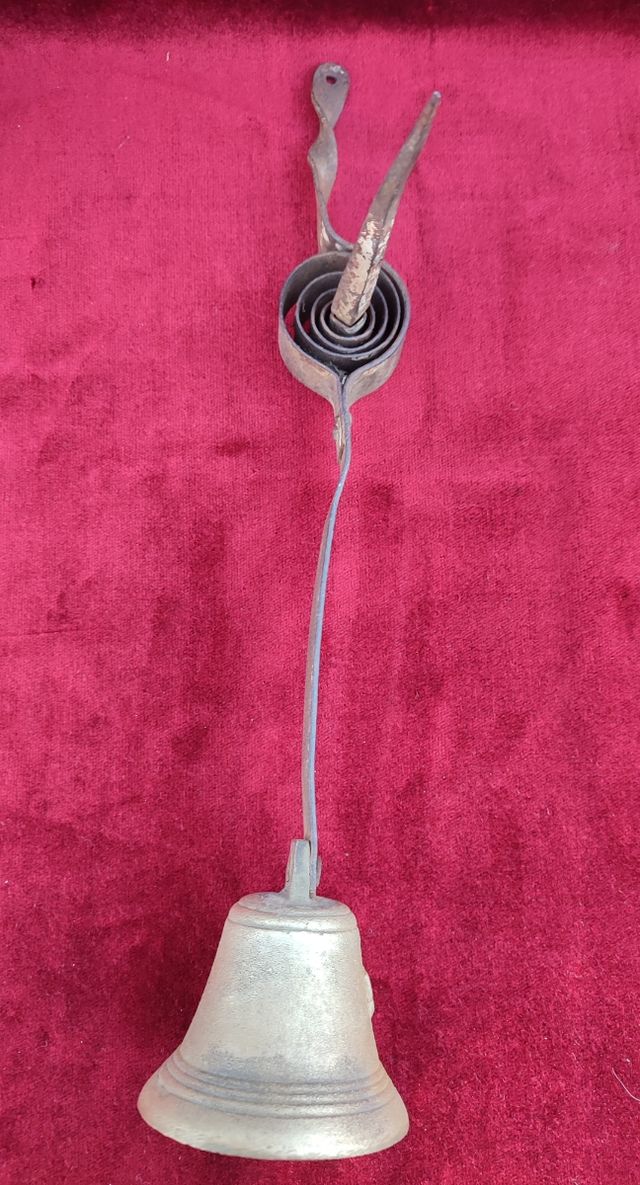 Campana campanella bronzo porta portone fine '800