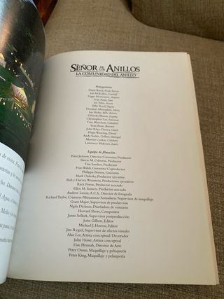 Libro “El señor de los anillos”