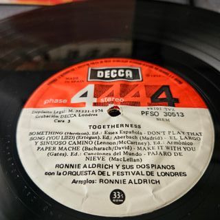 Togetherness (clásicos). Doble Disco Vinilo LP