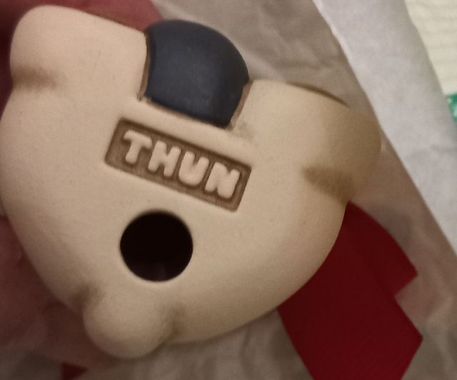 Teddy con olive Thun addobbo per albero di Natale.