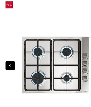 PLACA DE GAS EN INOX Y CRISTAL DESDE 108€