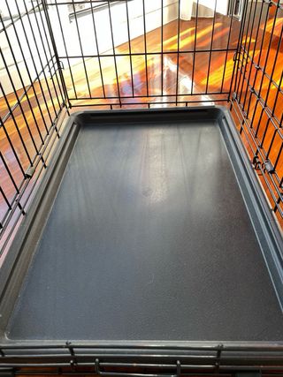 Jaula para Perros Plegable con 2 Puertas Feandrea