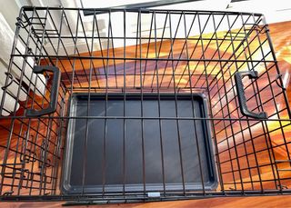 Jaula para Perros Plegable con 2 Puertas Feandrea