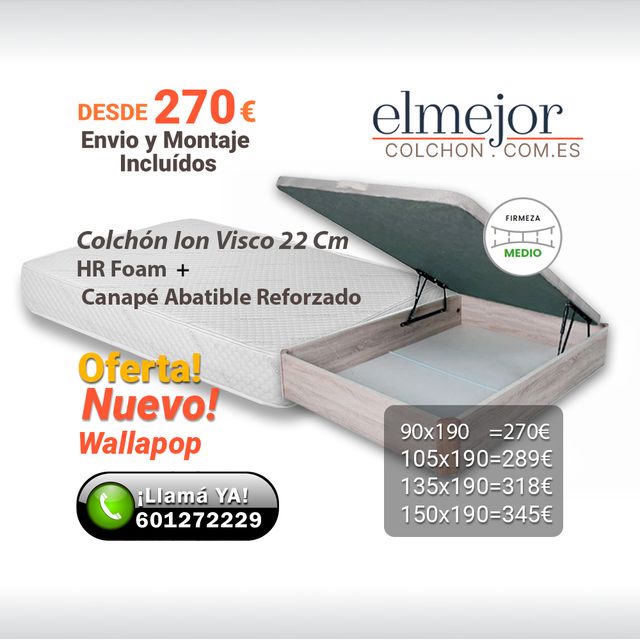 Colchones/Canapé P/Pisos de Alquiler Inmobiliaria
