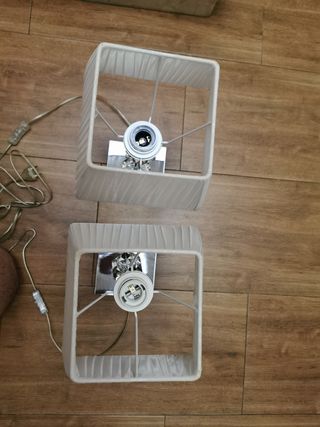 Set de 2 lámparas sobremesa 
