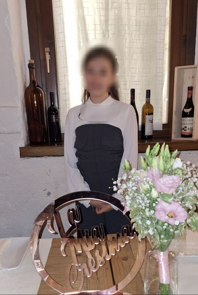 Centrotavola Cresima rosa gold