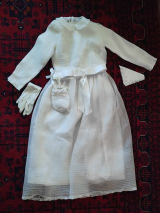 Vestido de comuni ́on años 60