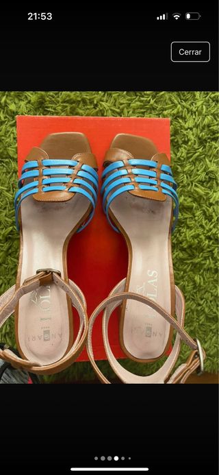 Sandalias piel Angari 