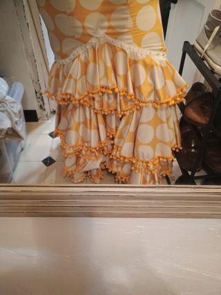 Falda flamenca raso  flamenca