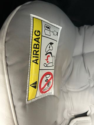 Silla coche Bebecar polipiel blanco  COMO NUEVO