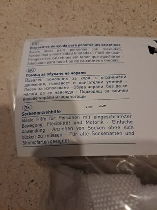  ayuda para poner calcetines medias 