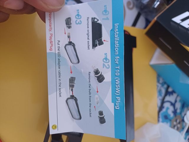 Luz para la matrícula