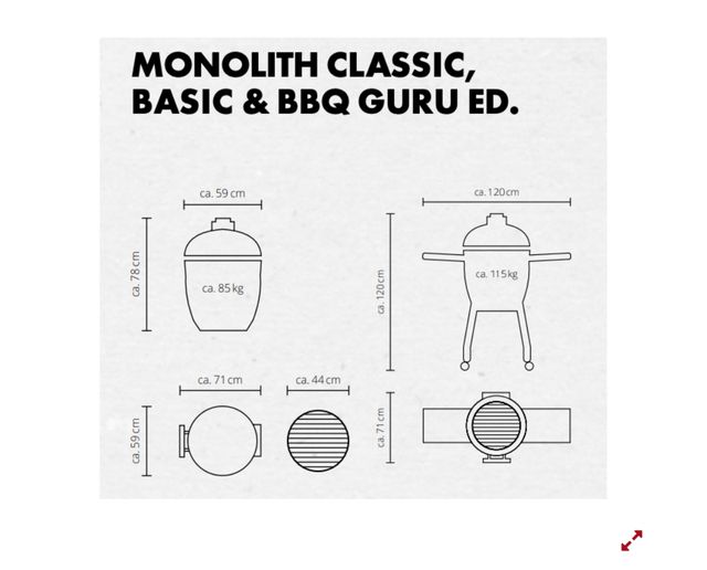 Kamado Monolith Classic Pro